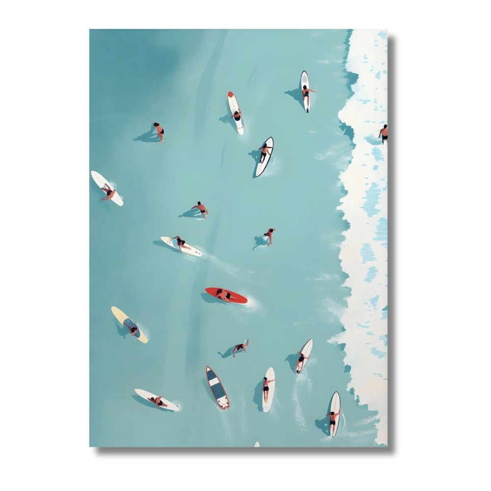 Tableau Le groupe de surfeurs