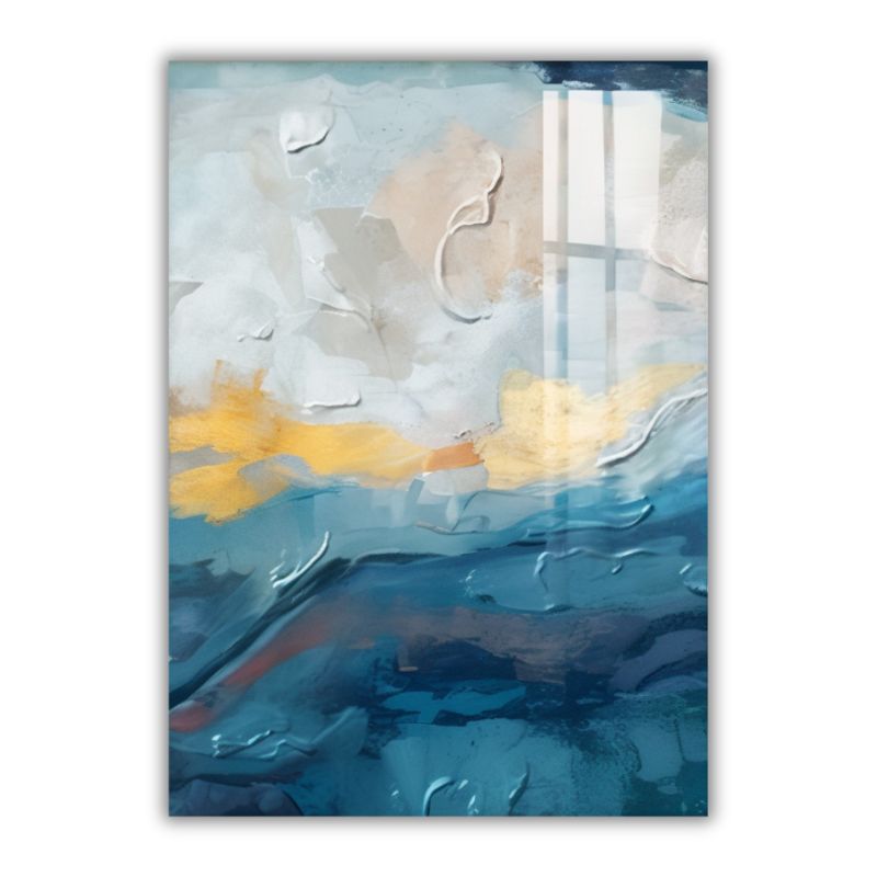 Tableau Triptyque Bleu