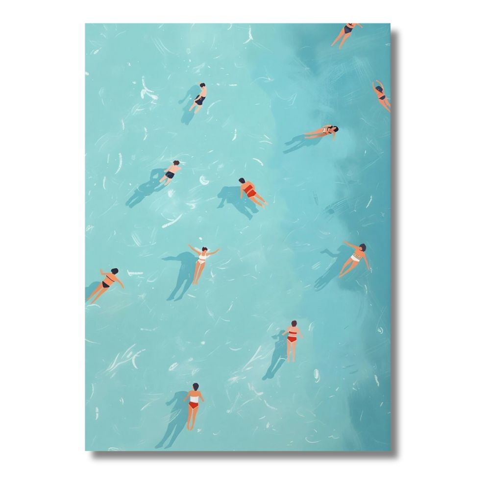 Tableau La baignade vue d'en haut