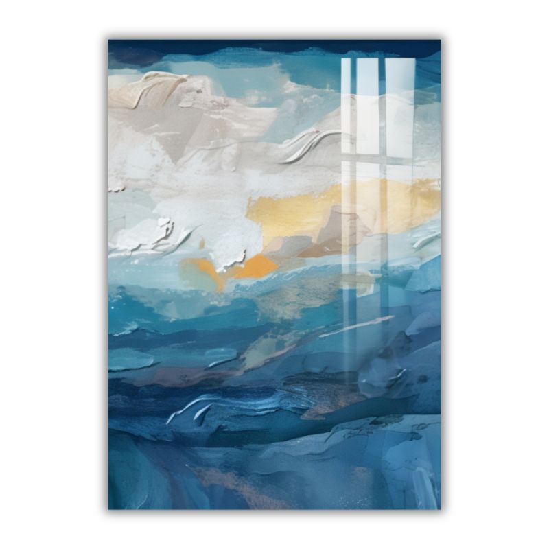 Tableau Triptyque Bleu