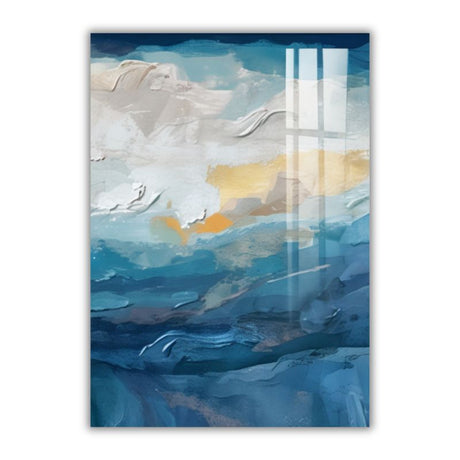 Tableau Triptyque Bleu