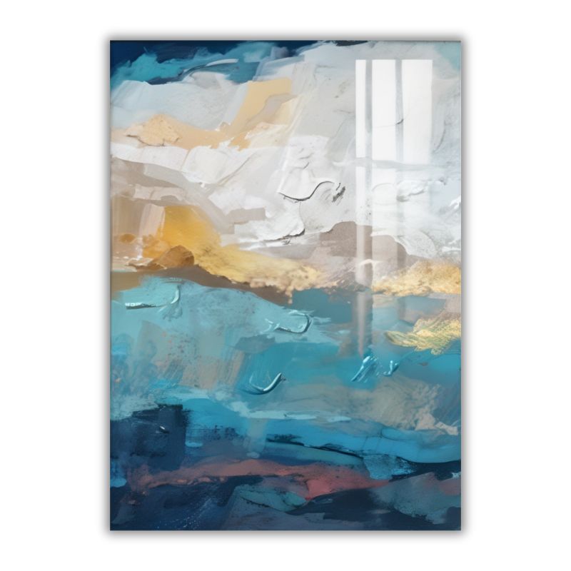 Tableau Triptyque Bleu