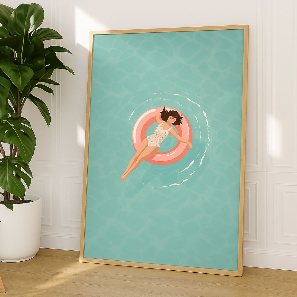 Tableau Seule avec ma bouée