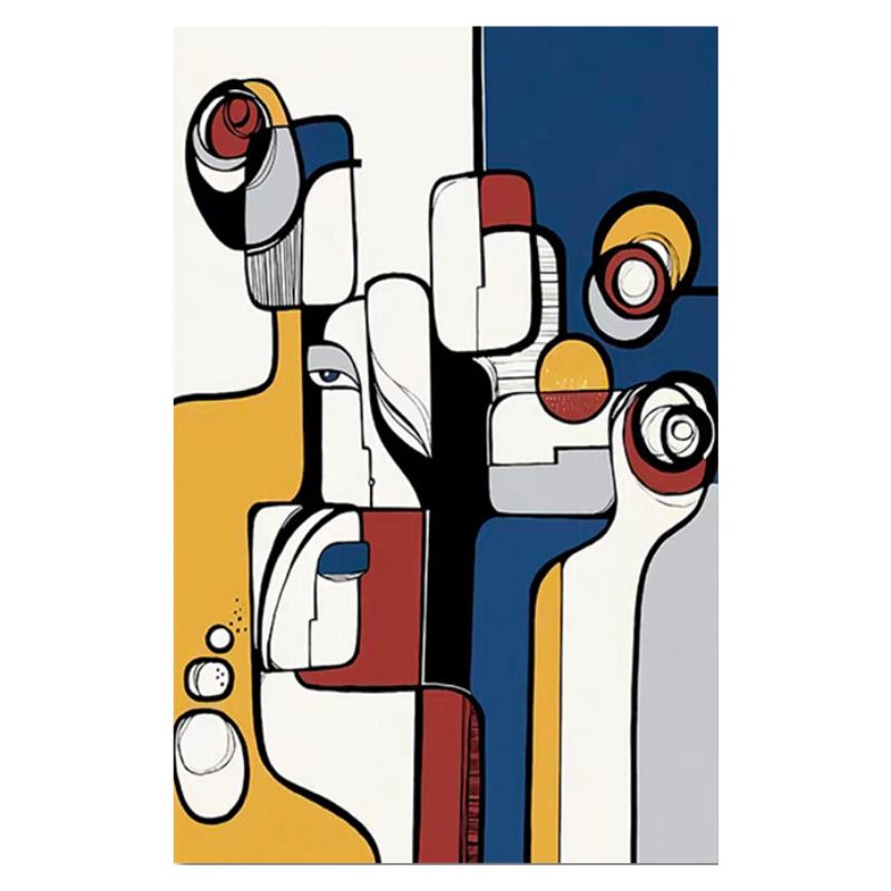 TableauAbstraitCubisme toile