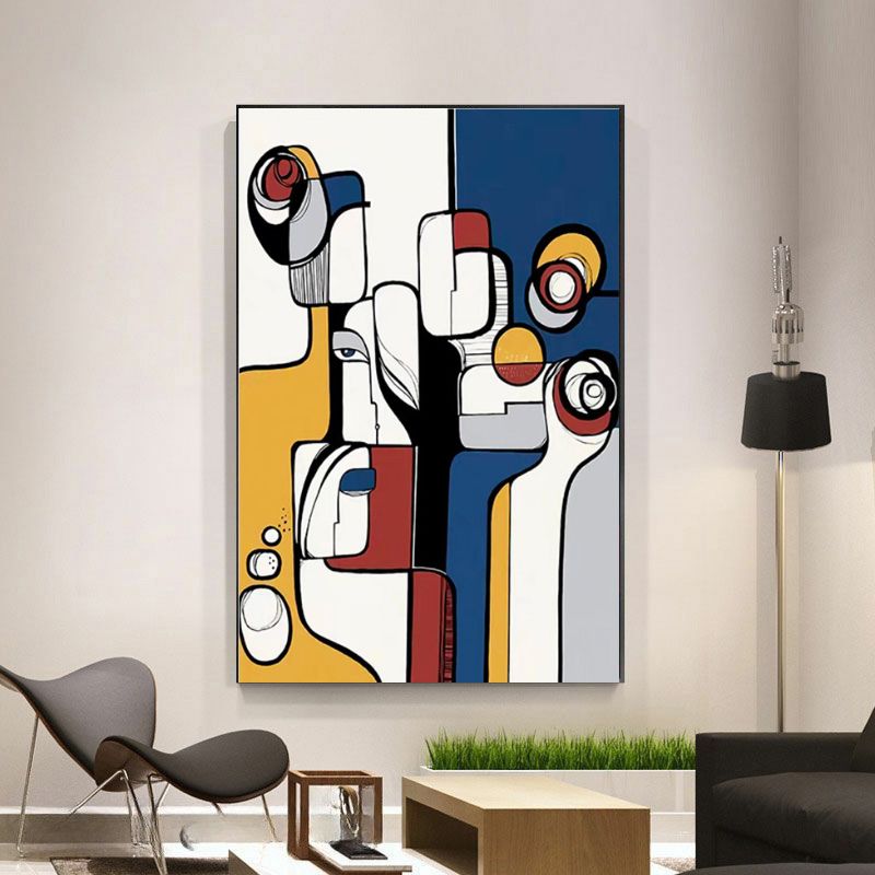 TableauAbstraitCubisme mural