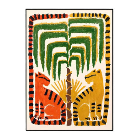 Tableau Abstrait Egypte toile 1