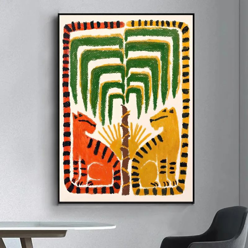 Tableau Abstrait Egypte table