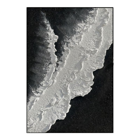 TableauAbstraitNoiretBlanc toile