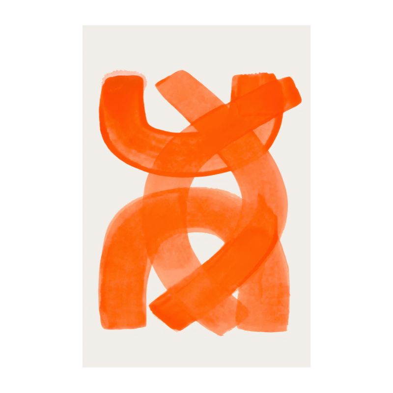 TableauAbstraitOrange toile