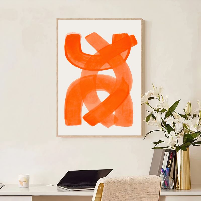 TableauAbstraitOrange bureau