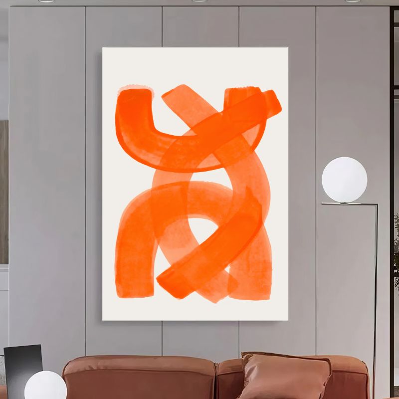 TableauAbstraitOrange couloir