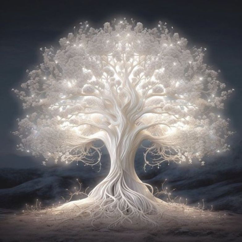 TableauArbreFluorescent toile