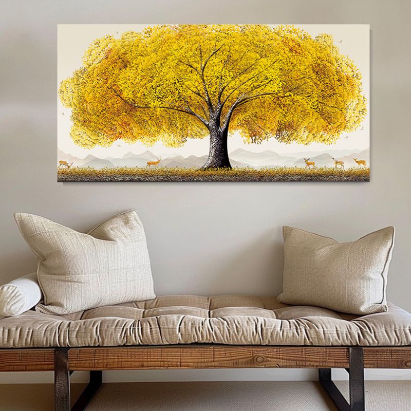 TableauArbredeVieJaune mural