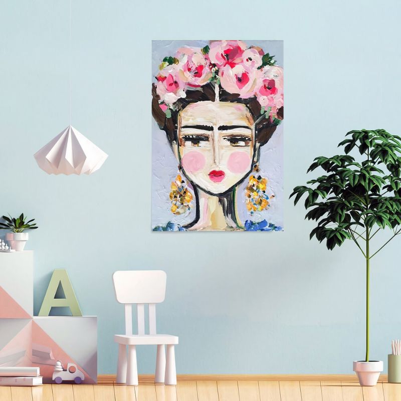 TableauArtNaifStyleFridaKahlo mural