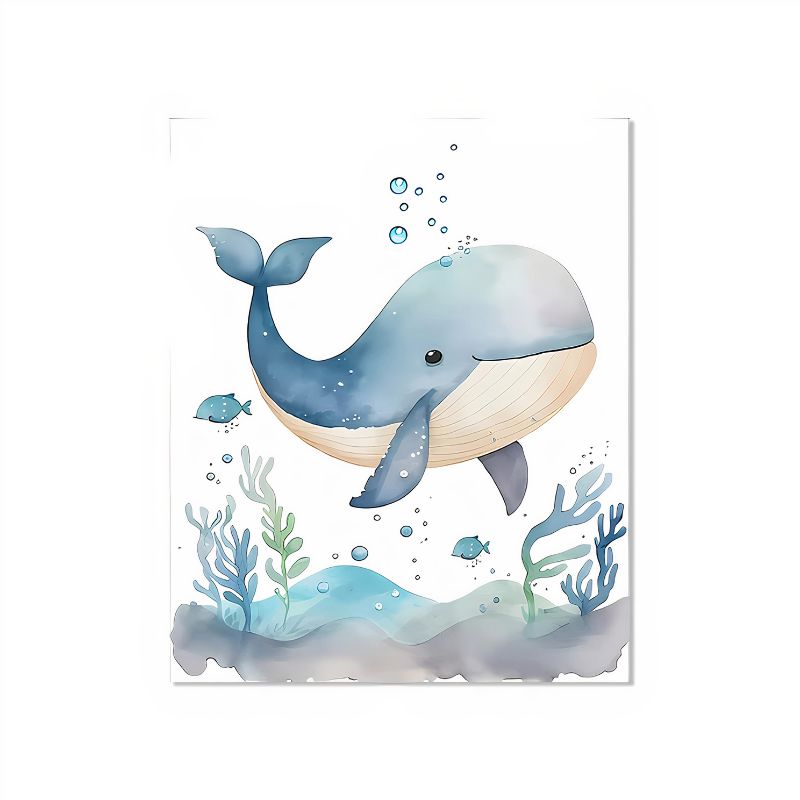 TableauBaleineChambredeBebe toile