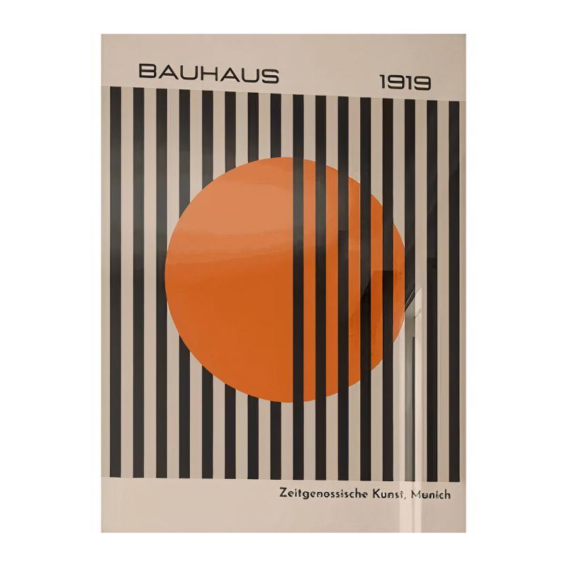 TableauBauhaus1919NoiretOrange toile
