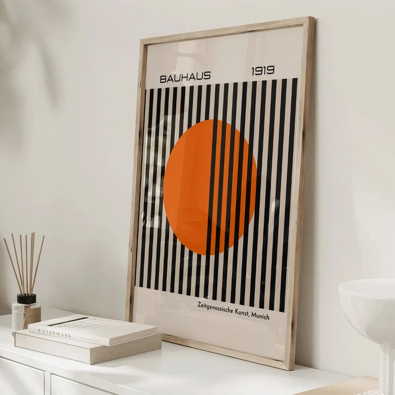 TableauBauhaus1919NoiretOrange bahut