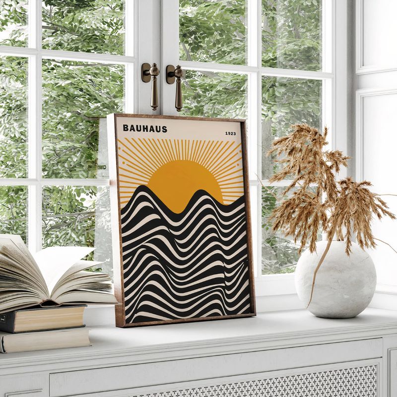 TableauBauhausVaguesNoiretCoucherdeSoleil fenetre