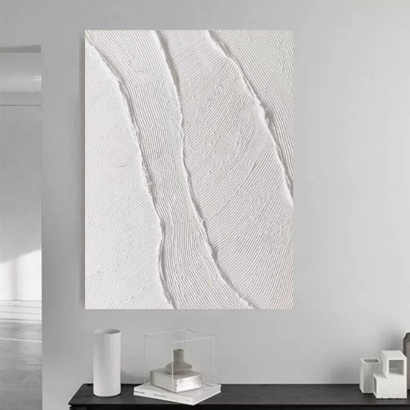 TableauBlancEffetRelief mural