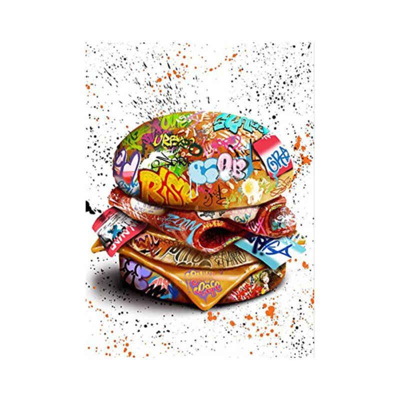 TableauBurgerStreetArt toile