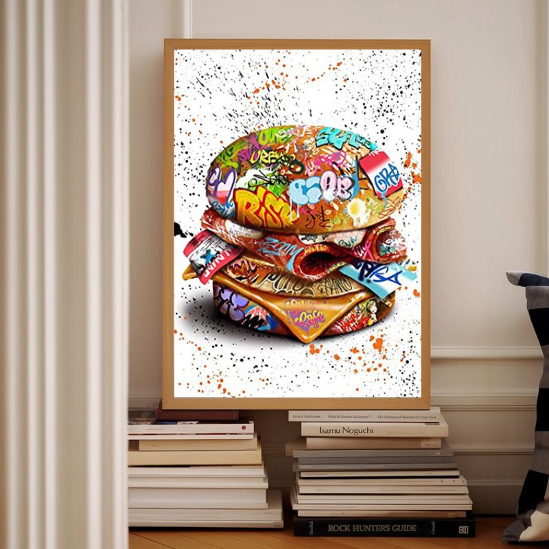 TableauBurgerStreetArt bibliotheque