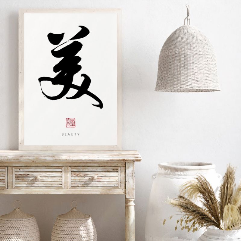 TableauCalligraphieChinoise pose