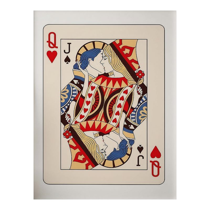TableauCartesValetetReine toile