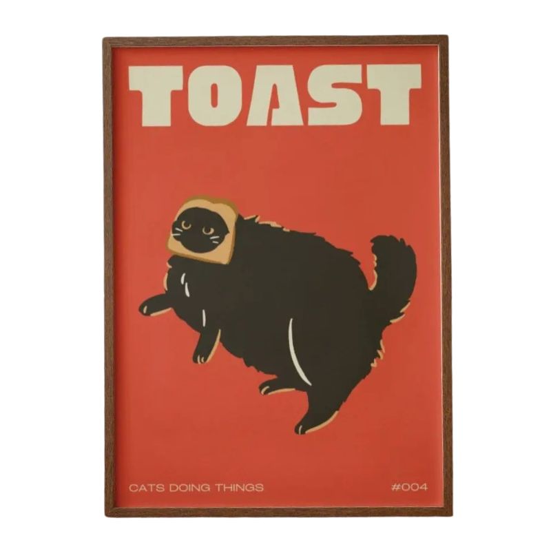 Tableau Chat Pop Humour Coloré toile 3