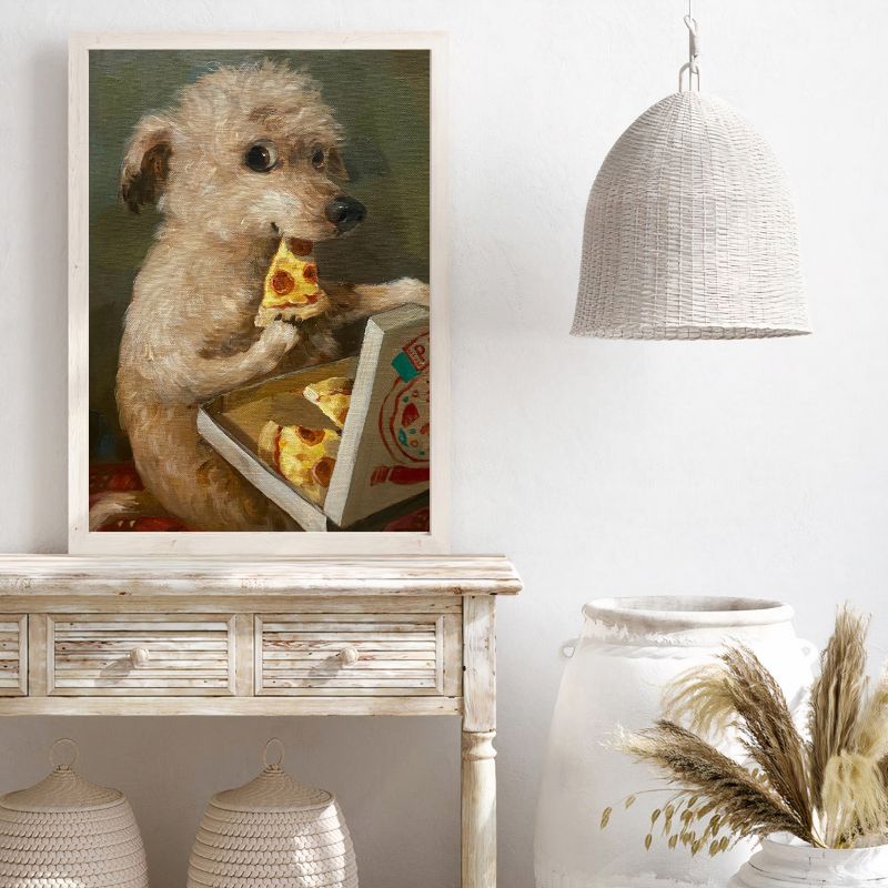 TableauChienquiMangedelaPizza pose