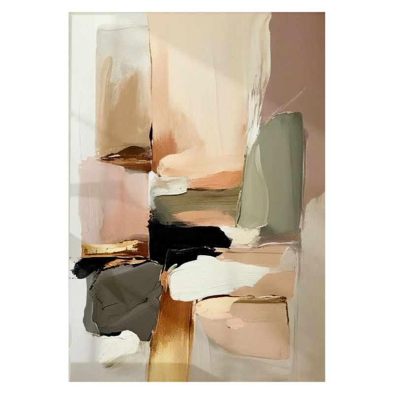 TableauCollagePeintureAbstraite toile 1