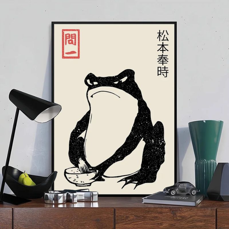 Tableau Crapaud toile 3 decor