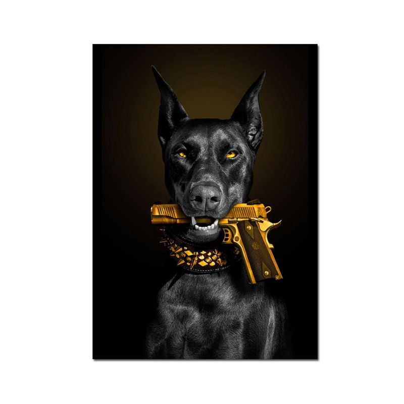 TableauDobermann toile