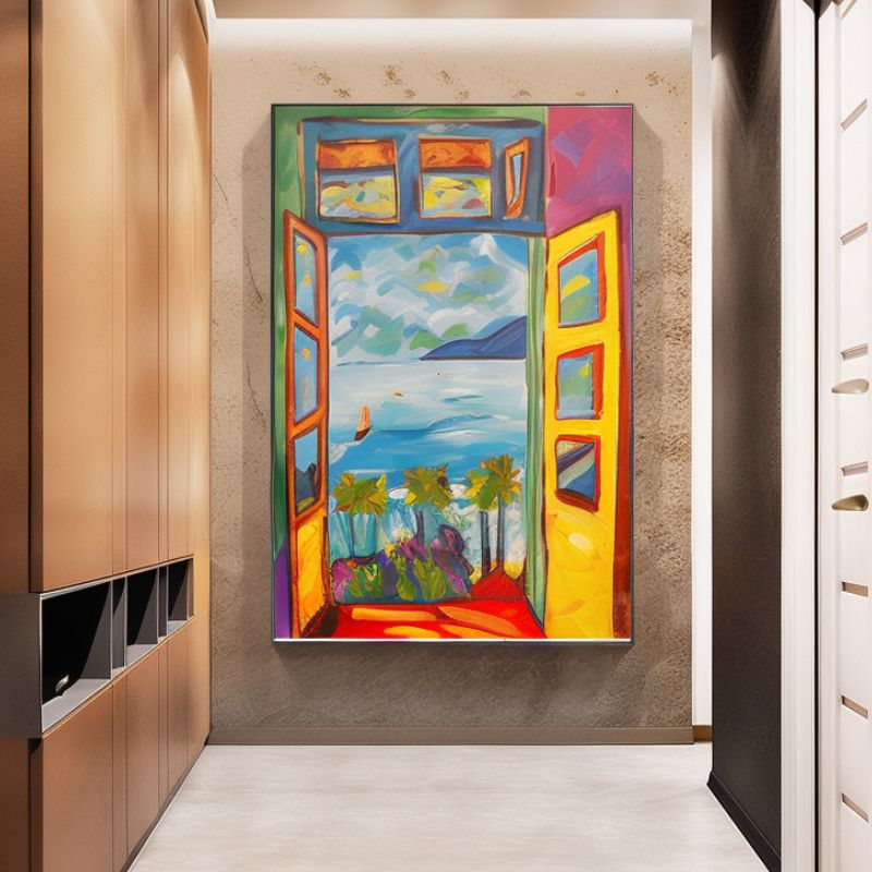 TableauFenetreOuverteaCollioureMatisse mural