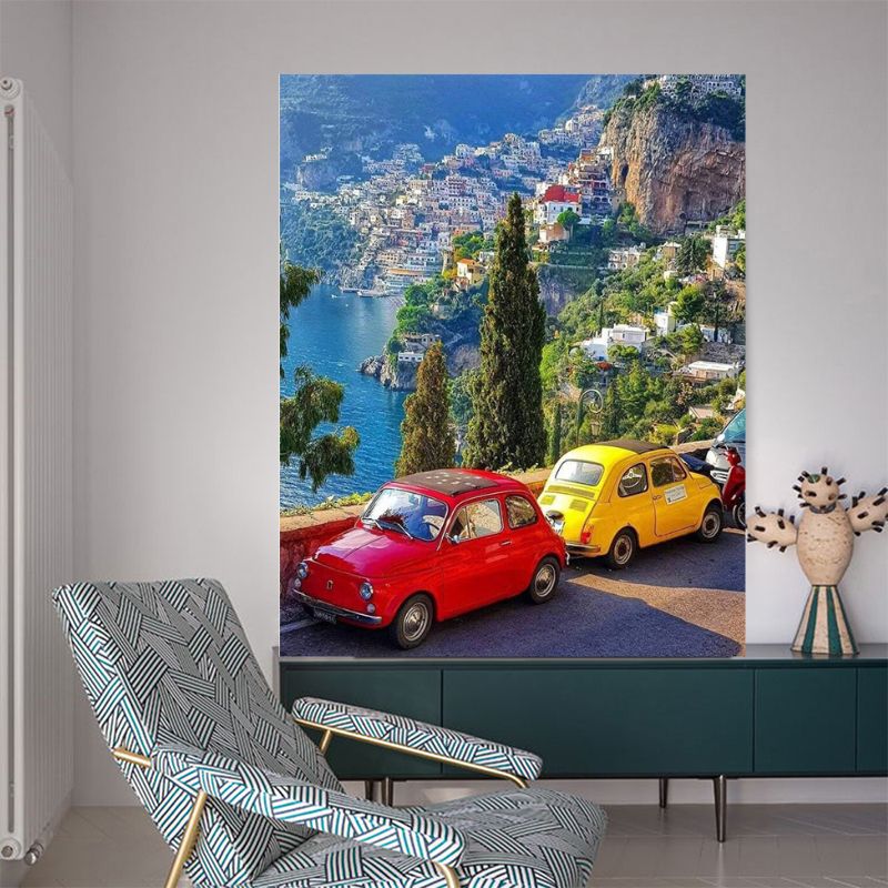 TableauFiat500surlacoteItalienne salon