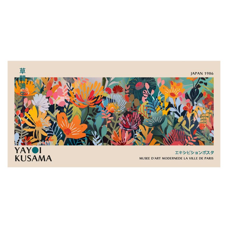 TableauFleurJaponaisStreetArt toile