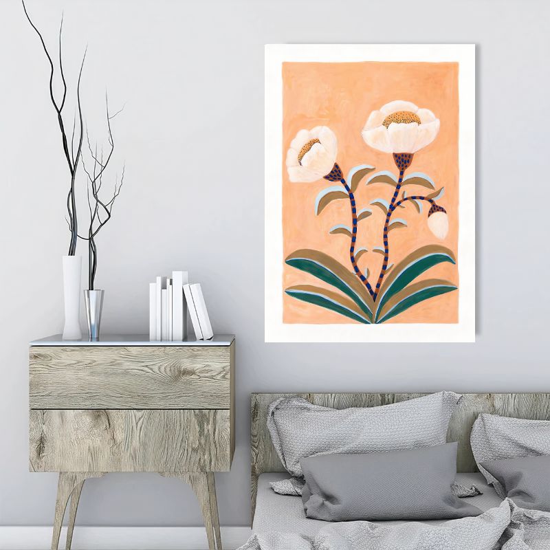 TableauFleursTerracotta salon