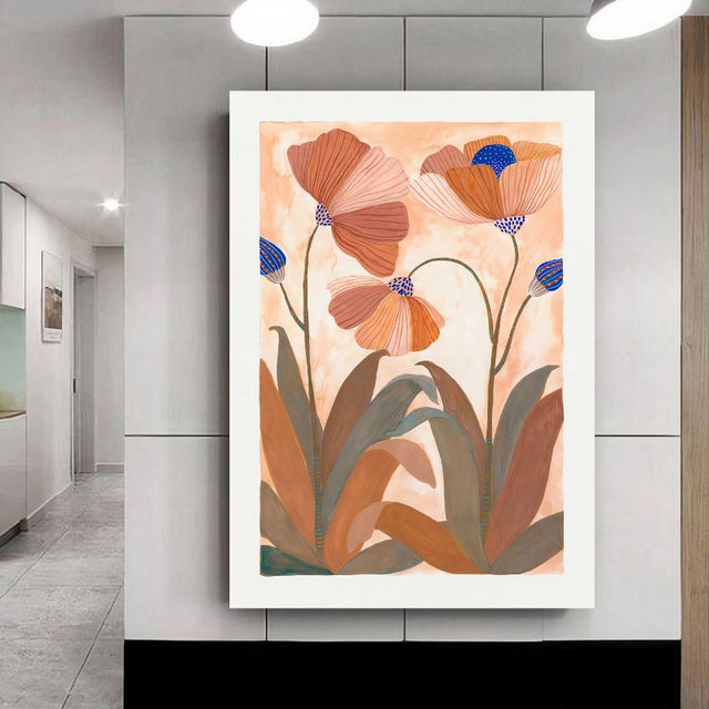 TableauFleursTerracotta couloir