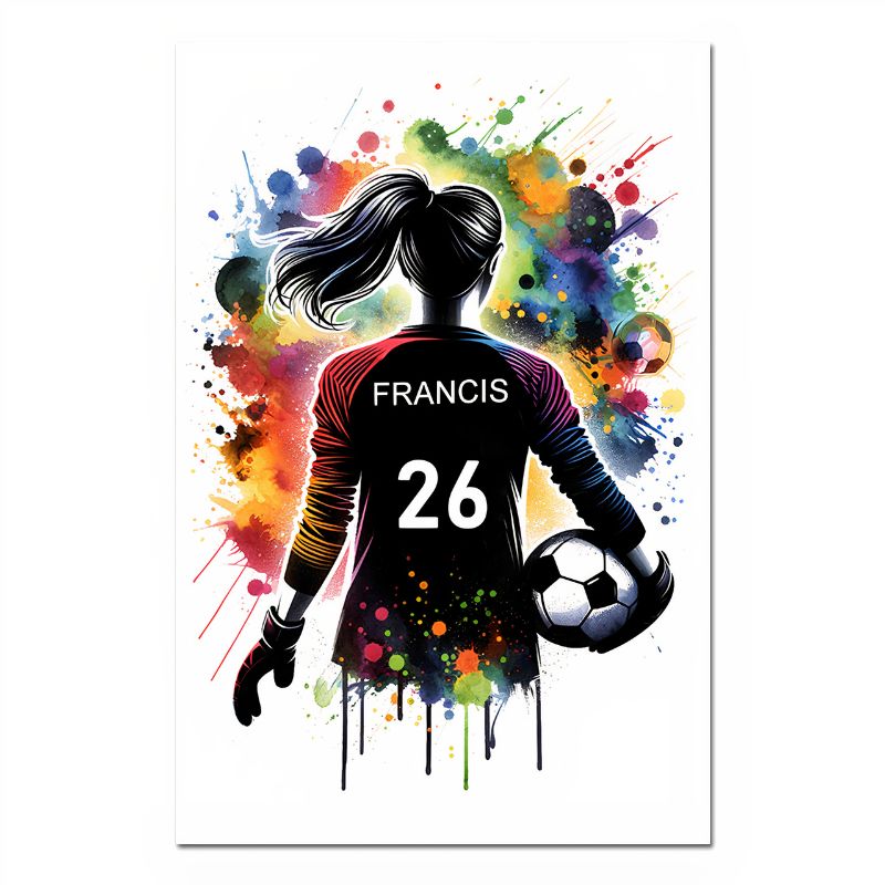 TableauFootFemininStreetArt toile