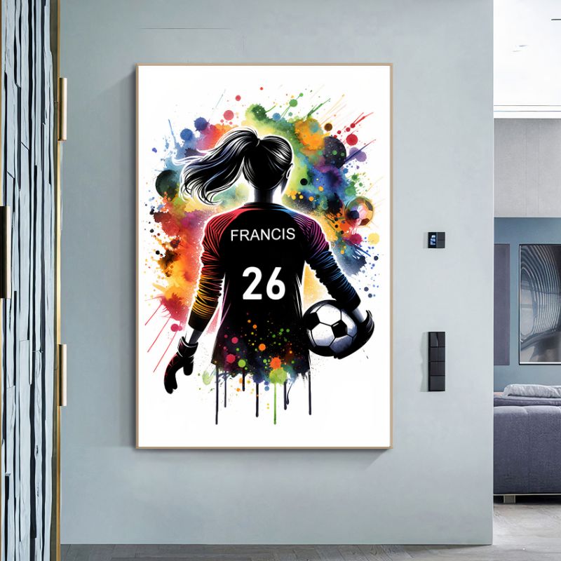 TableauFootFemininStreetArt mural