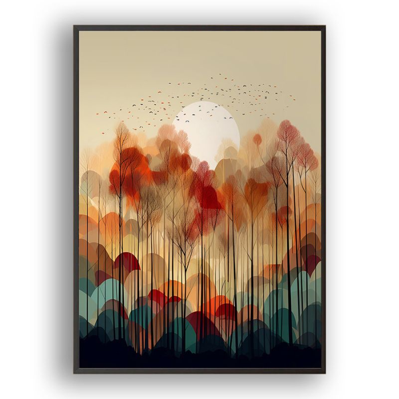 TableauForetAbstraite toile