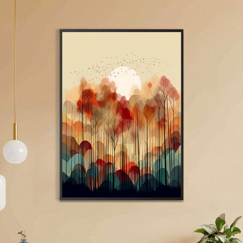 TableauForetAbstraite mural