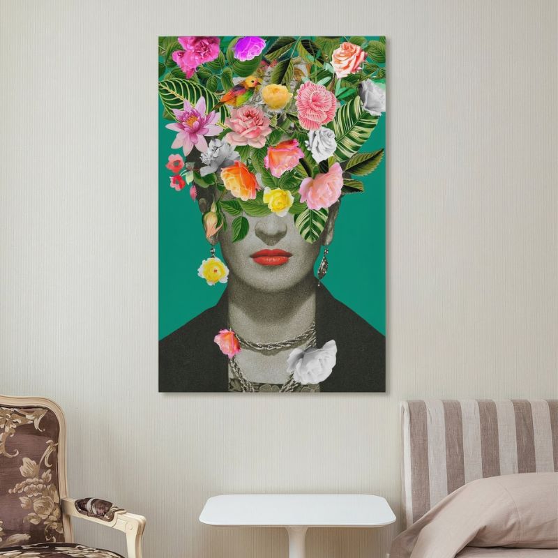 TableauFridaKahloenFleurs chambre