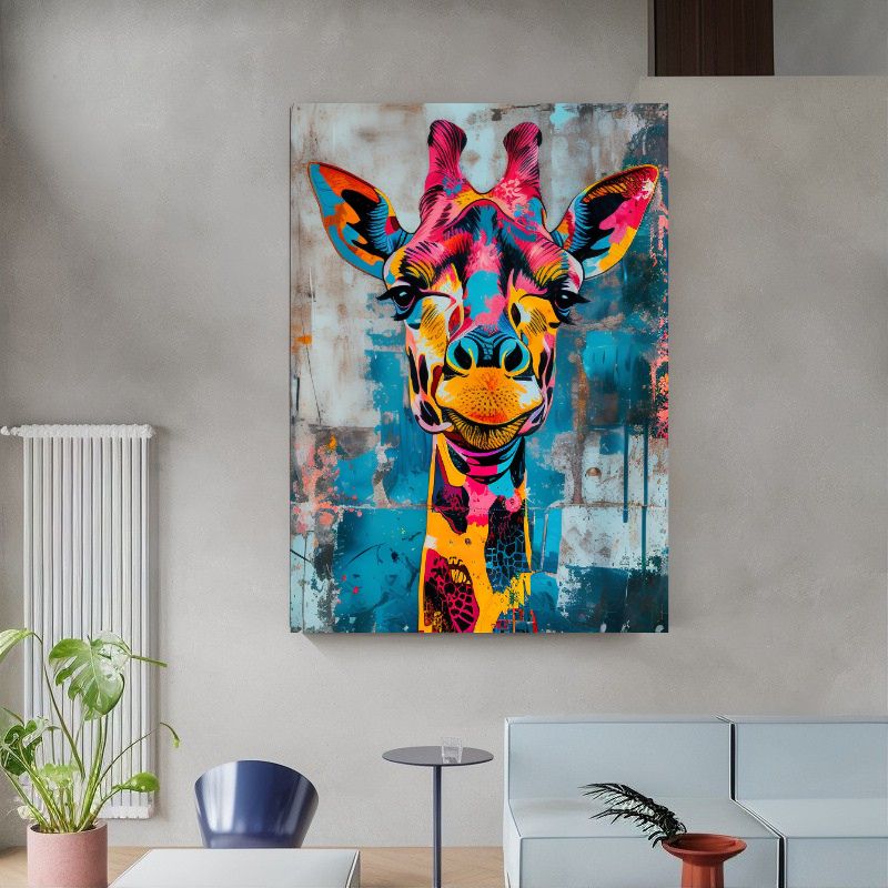 TableauGirafeStreetArt mural