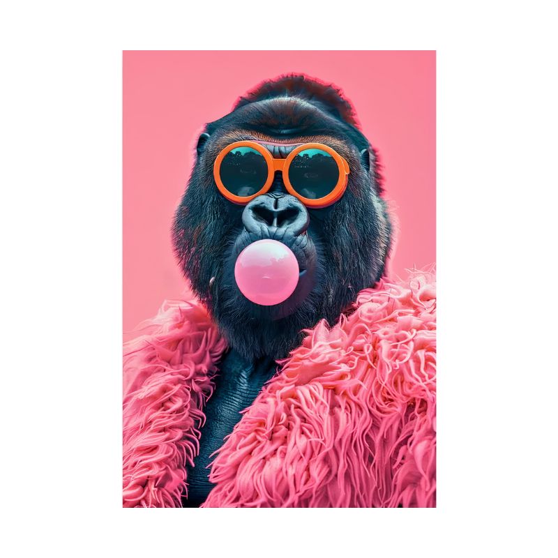 TableauGorillePopArtDecale toile