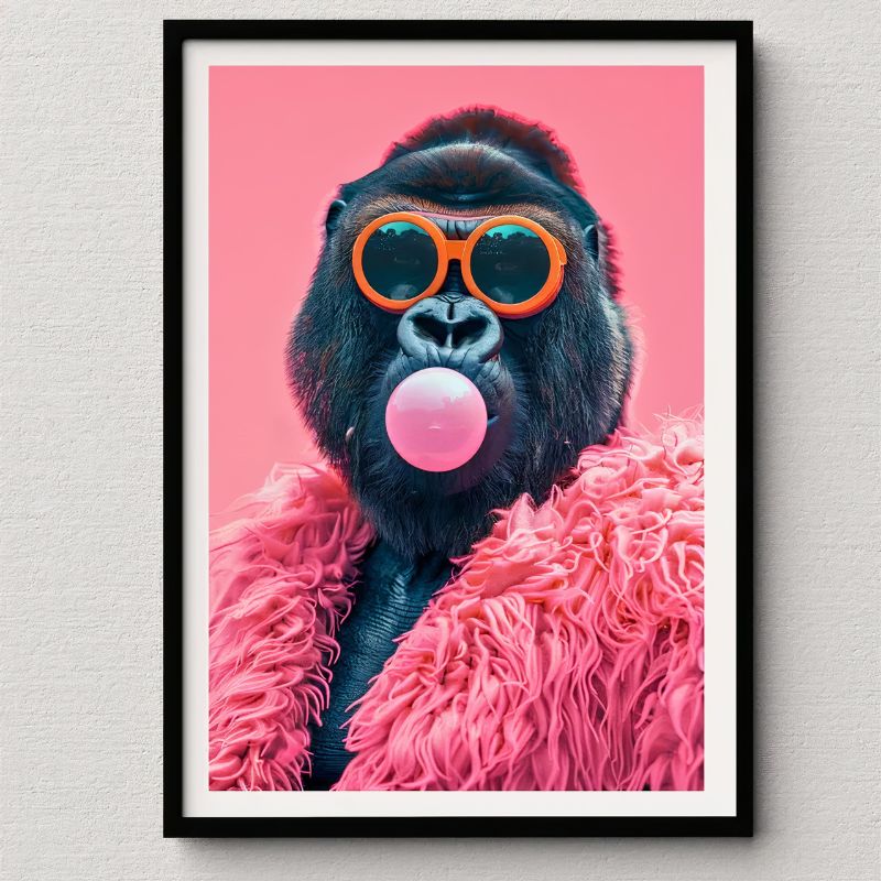 TableauGorillePopArtDecale mural