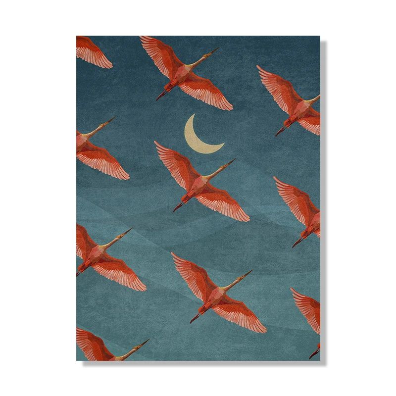 Tableau Grue Japonaise toile 3