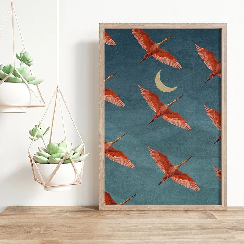 Tableau Grue Japonaise posé