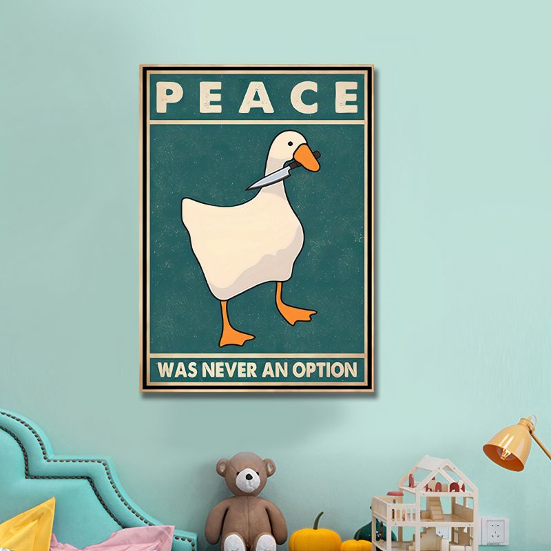 TableauIllustrationOieRetroHumoriste chambre