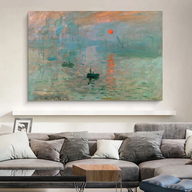 TableauImpressionSoleilLevant-ClaudeMonet salon