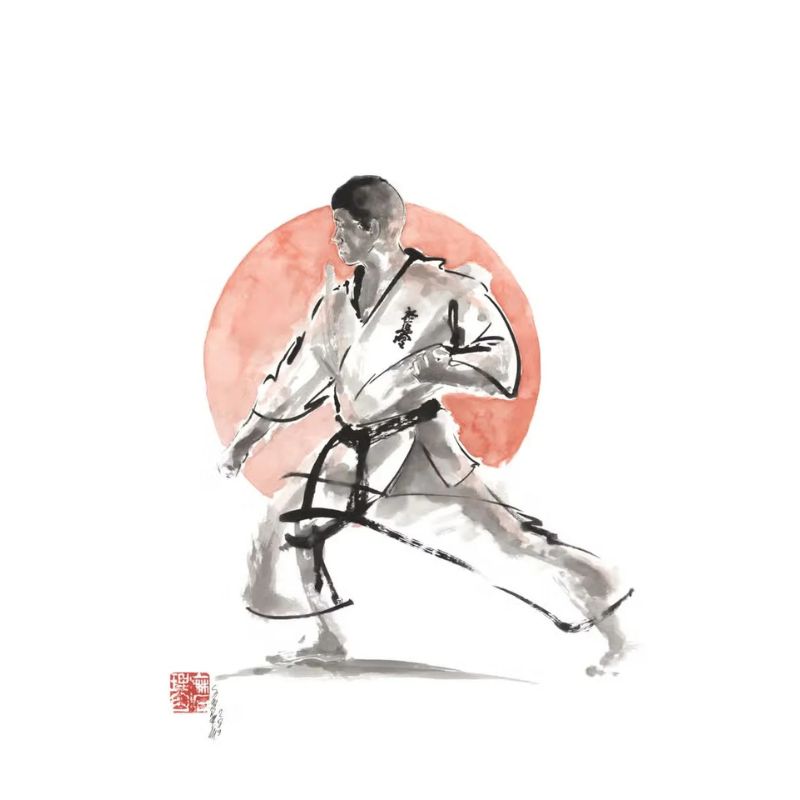 TableauKarate toile 4